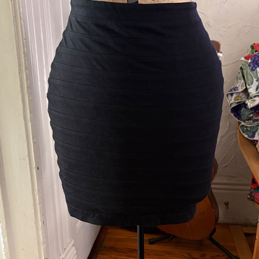 Express Black Bandage-Style Pencil Skirt